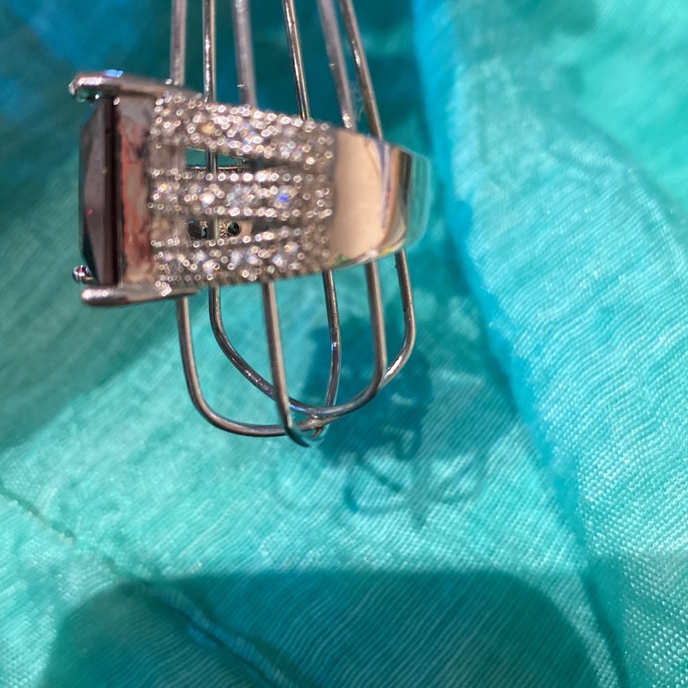 Jtv Ruby Rectangular Stone On Sterling Silver Siz… - image 3